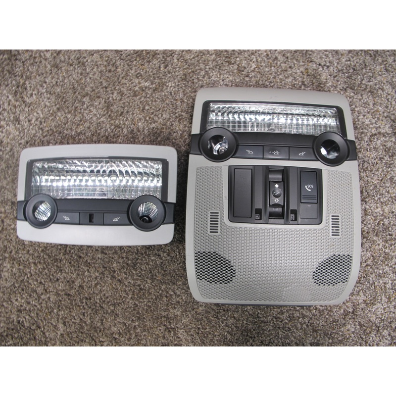 2008-2014 BMW E71 X6 FRONT & REAR OVERHEAD CONSOLE DOME READING LIGHT LAMP SET