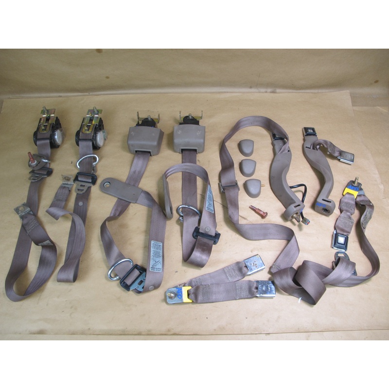 92-96 FORD F-150 SUPER CAB FRONT REAR LEFT & RIGHT SIDE SEATBELT RETRACTOR SET OEM