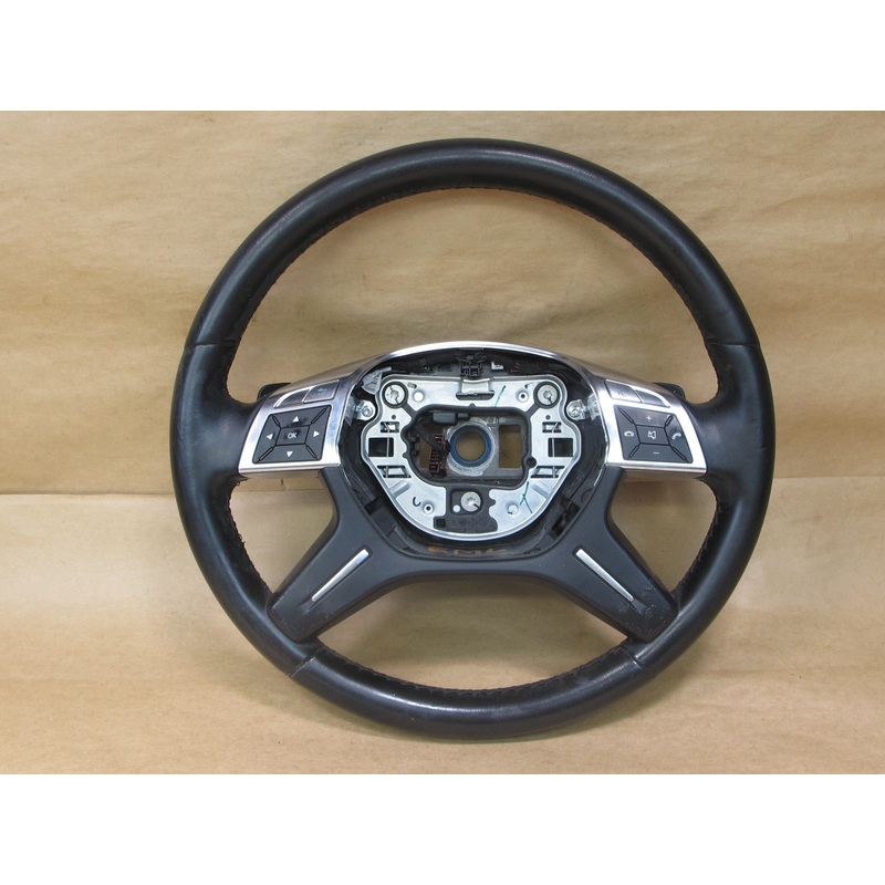 12-16 MERCEDES X166 W166 GL ML-CLASS LEATHER STEERING W CONTROLS & PADDLES OEM