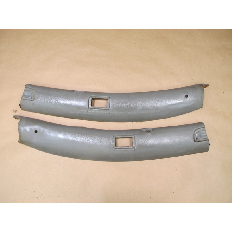 73-85 MERCEDES R107 CONVERTIBLE SET OF 2 FRONT WINDSHIELD TRIM PANEL OEM