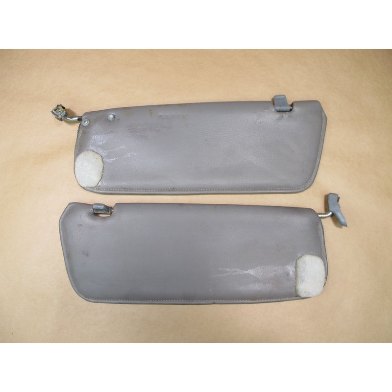 73-85 MERCEDES R107 SET OF 2 FRONT LEFT & RIGHT SUN VISOR OEM