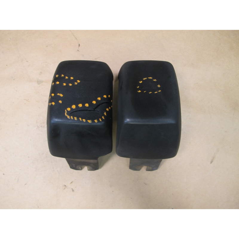 81-85 MERCEDES R107 SET OF 2 REAR BUMPER IMPACT GUARD MOLDING COVER OEM