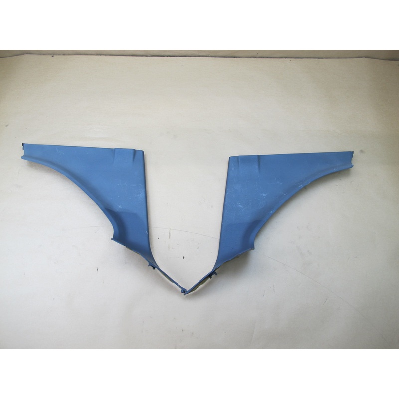 86-88 MAZDA RX7 SET OF 2 LEFT & RIGHT LOWER B PILLAR TRIM COVER BLUE OEM