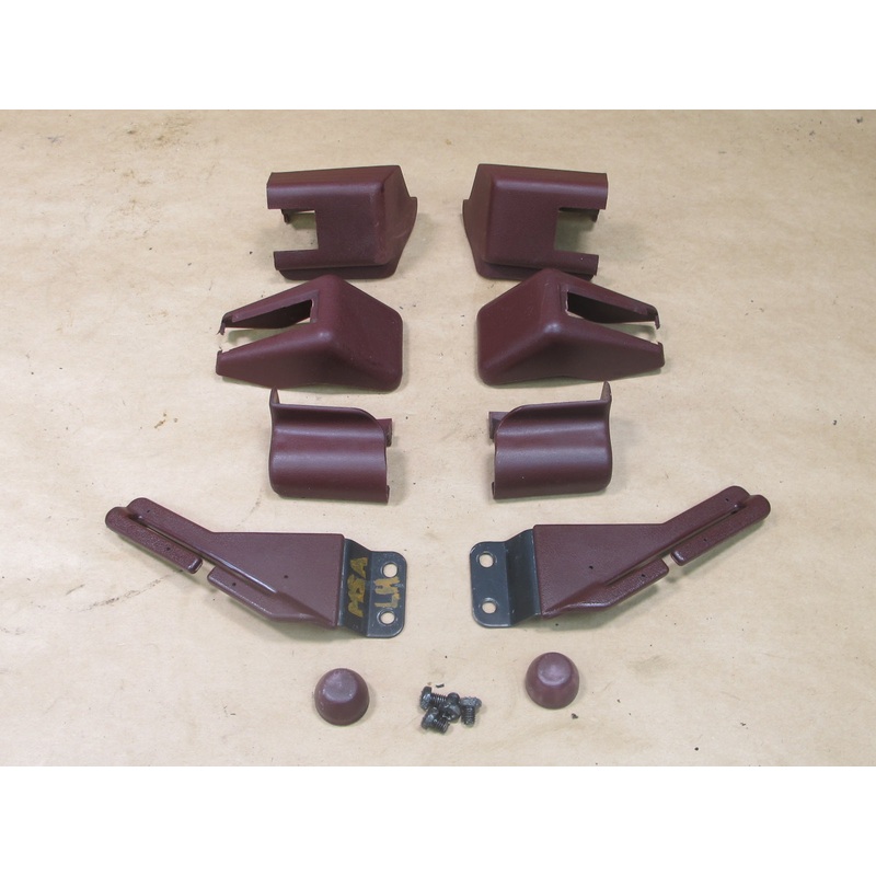 87-89 MITSUBISHI STARION 10pcs RIGHT & LEFT SEAT & SEATBELT TRIM COVER SET OEM