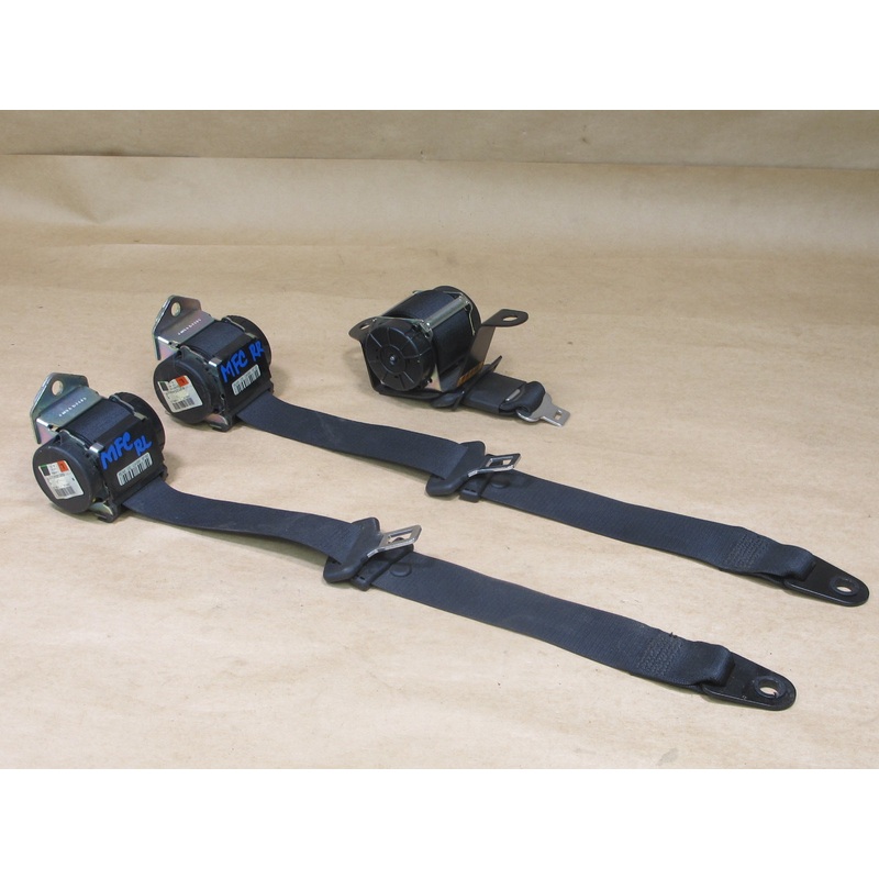 11-16 MINI R60 COUNTRYMAN REAR LEFT CENTER RIGHT SIDE SEATBELT RETRACTOR SET OEM