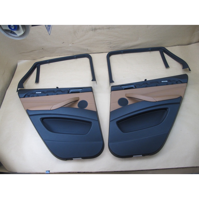 2008-2014 BMW E71 E72 X6 REAR LEFT RIGHT DOOR INTERIOR TRIM COVER PANEL SET OF 2