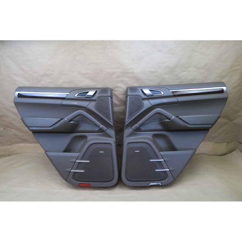 2011-2018 PORSCHE CAYENNE 958 REAR DOOR INTERIOR TRIM COVER PANEL SET OF 2