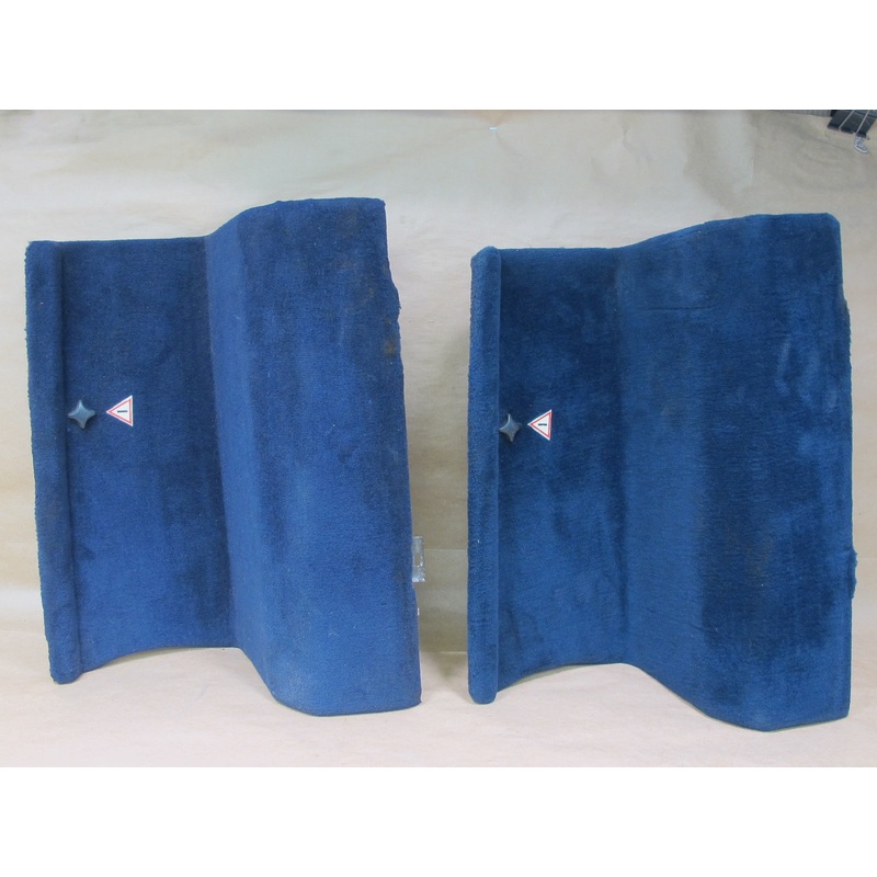 73-85 MERCEDES R107 SET OF 2 REAR TRUNK CARPET LINER TRIM PANEL OEM