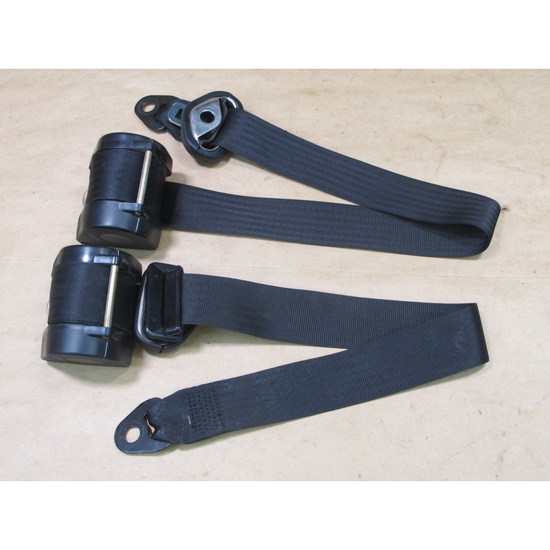 84-91 PORSCHE 928 S FRONT LEFT & RIGHT SIDE SEATBELT RETRACTOR SET OEM