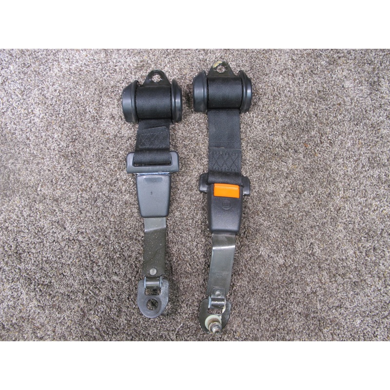 84-91 PORSCHE 928 S REAR LEFT & RIGHT SIDE SEATBELT RETRACTOR SET OEM