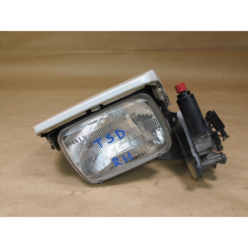 86-88 TOYOTA SUPRA MK3 FRONT RIGHT HEADLIGHT POP UP LAMP W COVER & MOTOR OEM