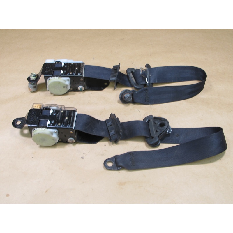 90-96 NISSAN 300ZX Z32 CONVERTINLE FRONT RIGHT & LEFT SIDE SEATBELT RETRACTOR SET OEM
