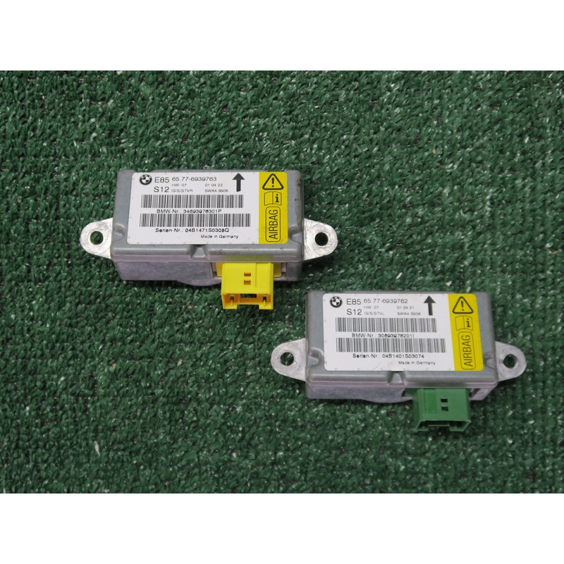 03-05 BMW E85 Z4 FRONT RIGHT & LEFT SIDE DOOR SRS AIRBAG SENSOR 2PCS OEM