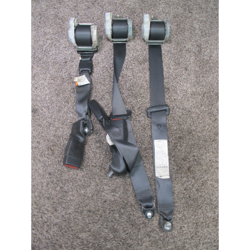 05-09 SUBARU LEGACY GT REAR LEFT CENTER RIGHT SIDE SEATBELT RETRACTOR SET OEM