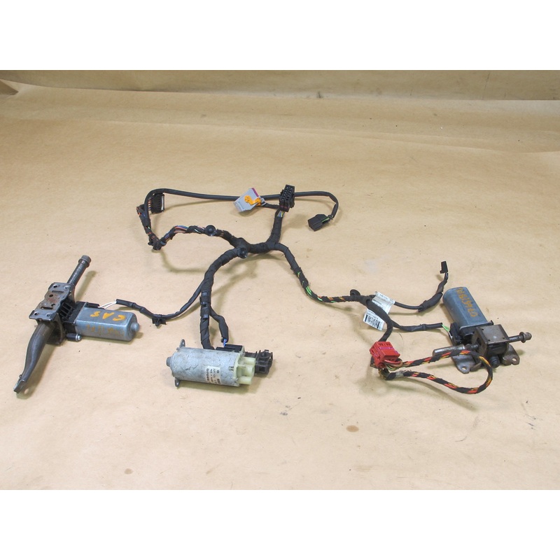 12-18 AUDI C7 A6 FRONT LEFT DRIVER SEAT MOTOR & FRAME WIRING HARNESS SET OEM