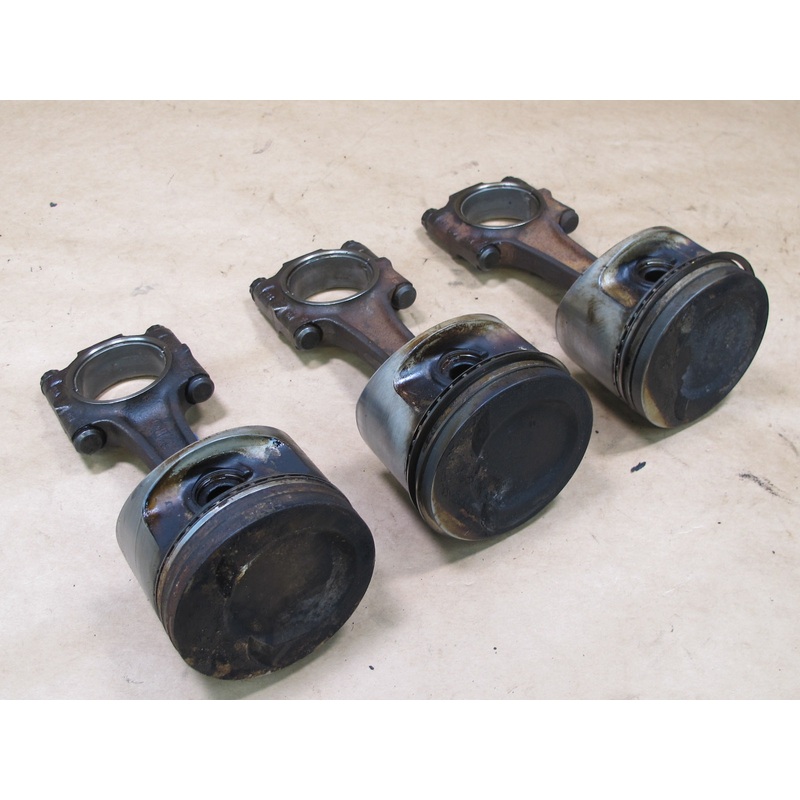 87-88 PORSCHE 944 924 S 2.5L M44.07 SET OF 3 ENGINE PISTON CONNECTING ROD OEM