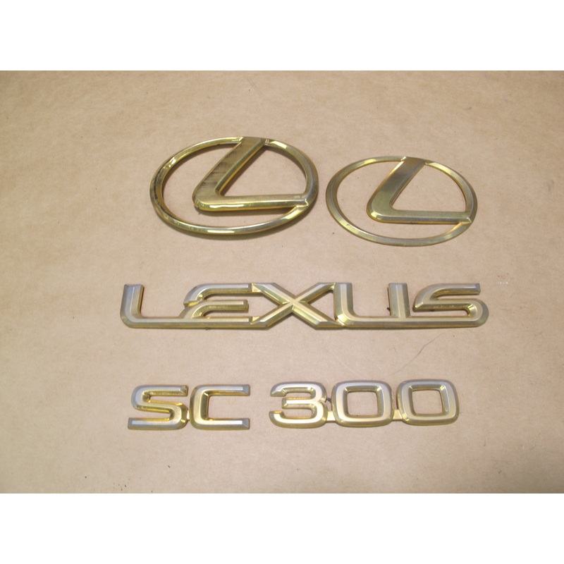 92-00 LEXUS JZZ31L SC300 FRONT & REAR EMBLEM LOGO BADGE SYMBOL SET OEM