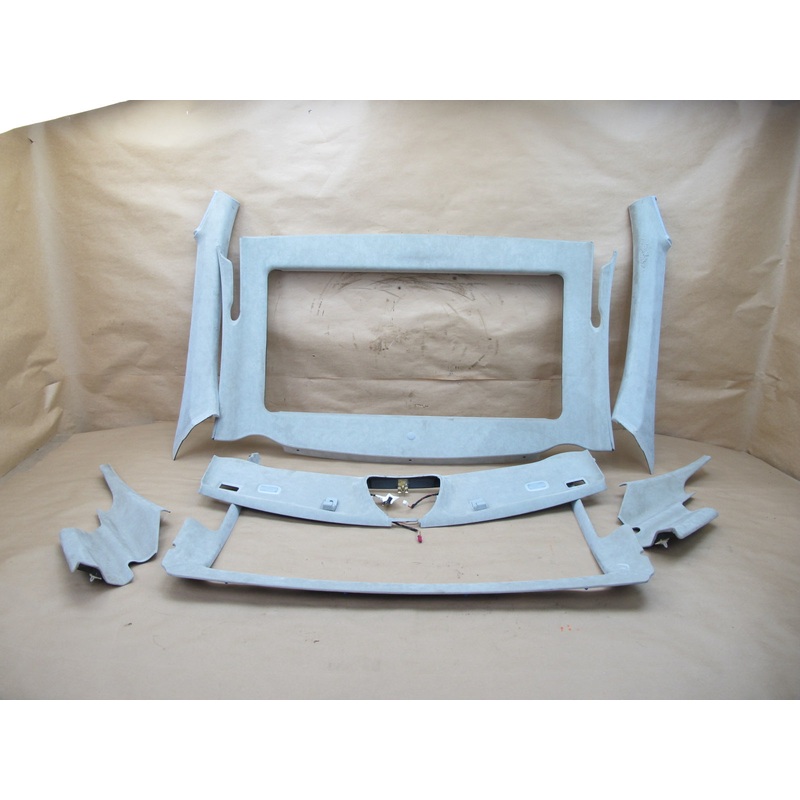 03-08 MERCEDES R230 SL-CLASS SET OF 7 A C PILLAR HEADLNER ROOF TRIM SUEDE OEM