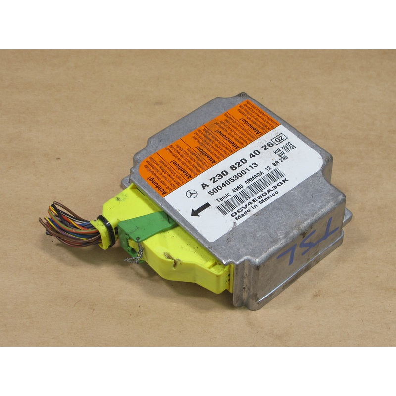 03-08 MERCEDES R230 SL500 SRS AIRBAG CONTROL MODULE UNIT A2308204026 OEM