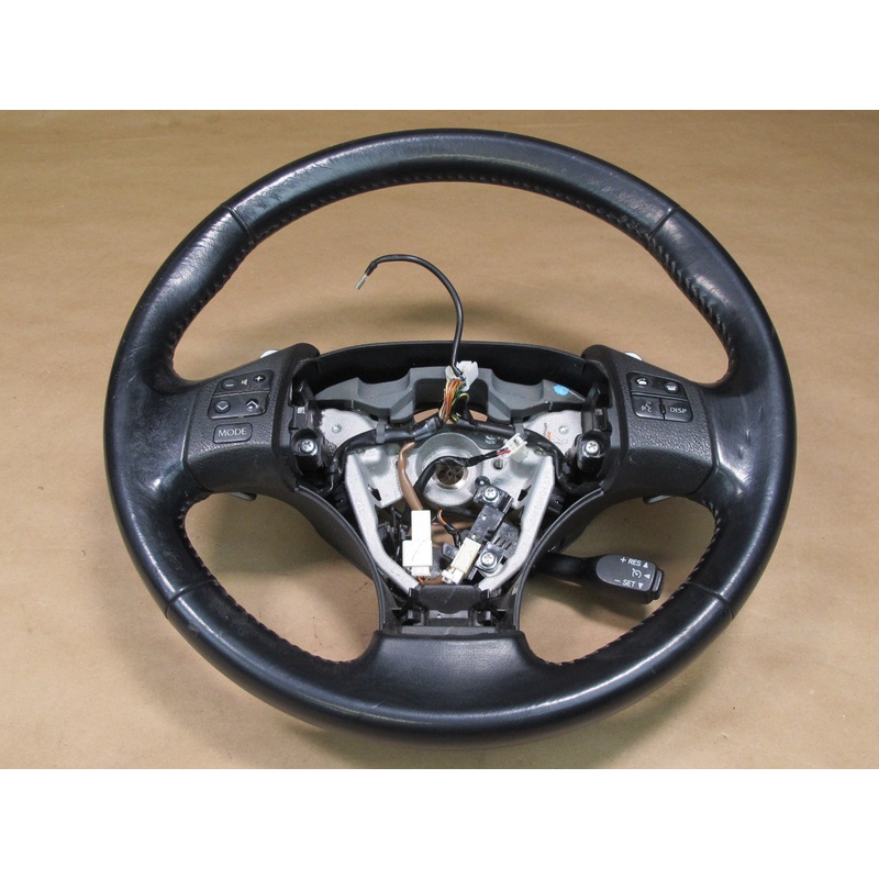 06-15 LEXUS IS250 IS350 STEERING W/ SWITCHES LEATHER BLACK OEM