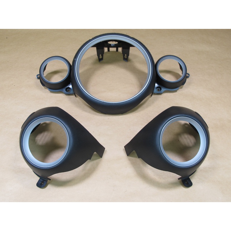 07-13 MINI COOPER R55 R56 R57 SET OF 3 DASH AIR VENT TRIM BEZEL COVER OEM