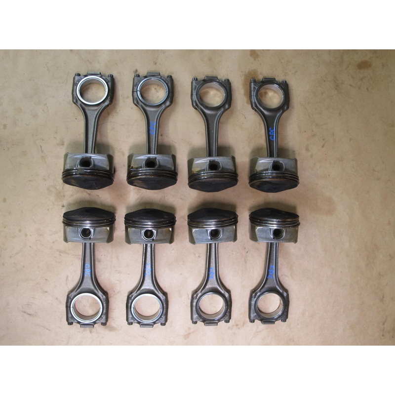 2010-2016 PORSCHE CAYENNE S 958 4.8L V8 M48 ENGINE MOTOR PISTON ROD SET OF 8