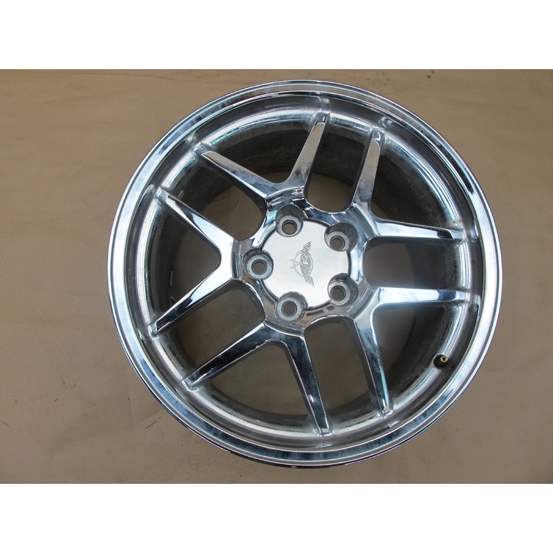 97-04 CHEVROLET CORVETTE C5 REAR CHROME R18" ALLOY WHEEL RIM 18x10.5J ET56 OEM