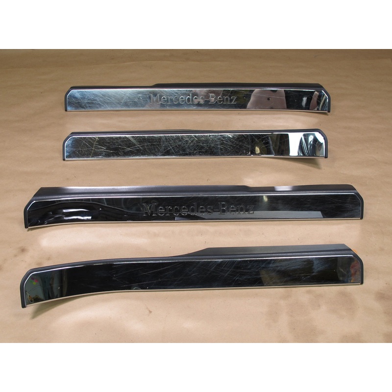07-13 Mercedes W221 S-class Set of 4 Door Scuff Sill Plate Trim Panel OEM