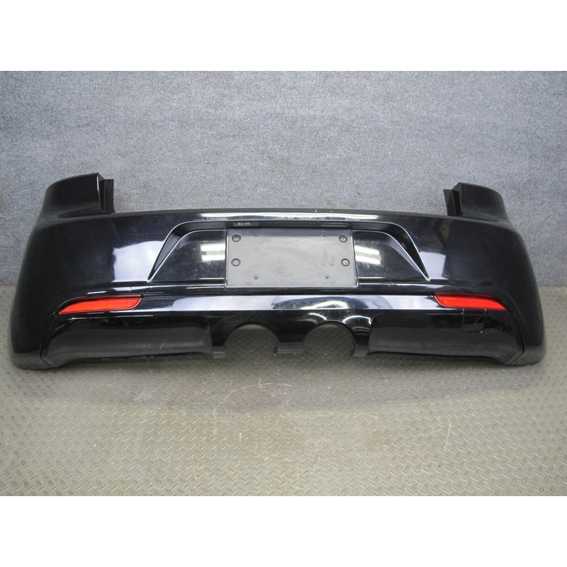 12-13 VW Golf R MK6 Rear Bumper Cover w Diffuser Deep Black OEM