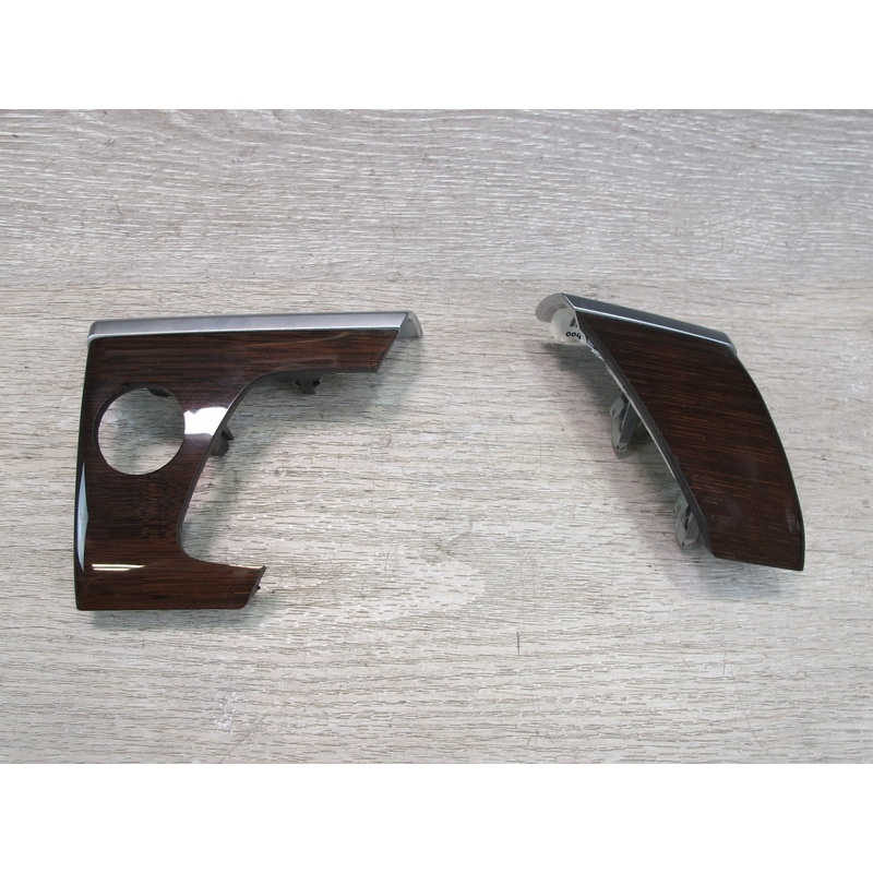 2008-2014 BMW E71 E72 X6 Dash Front Left & Right Wood Trim Molding Set of 2