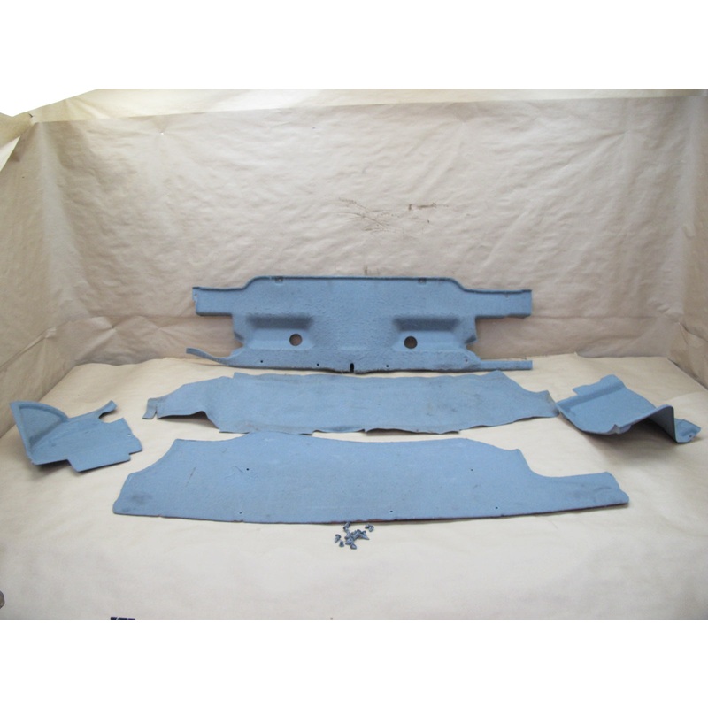 85-89 Toyota MR2 AW15 Set of 5 Rear Trunk Trim Carpet Liner Gray & Clips OEM