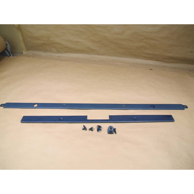 85-89 Toyota MR2 Set of 2 Rear Upper & Lower Interior Window Trim Blue OEM