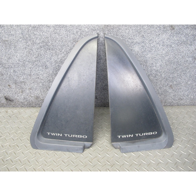 91-98 Mitsubishi 3000GT VR4 Coupe Set of 2 Rear Quarter Window Trim Molding OEM