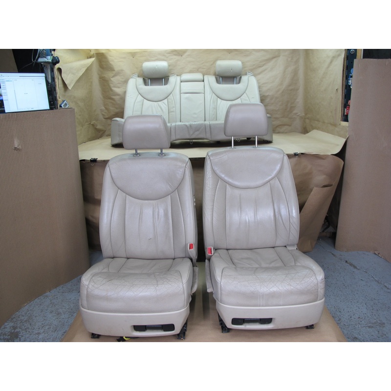 01-03 Lexus UCF30L LS430 Front & Rear Left & Right Leather Seat Set OEM