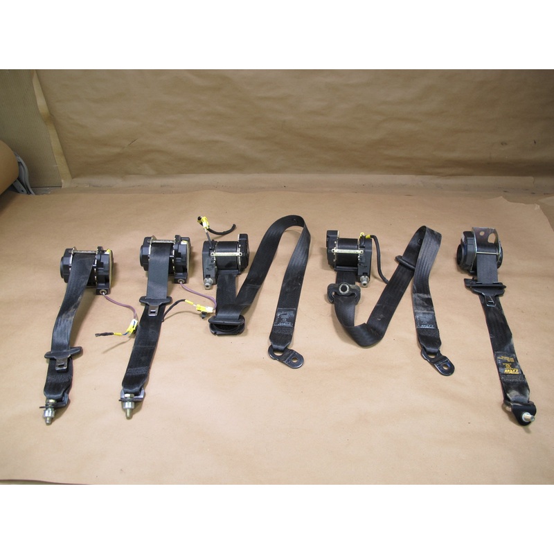 03-08 MASERATI QUATTROPORTE M139 FRONT & REAR LEFT RIGHT SIDE SEATBELT RETRACTOR SET OEM