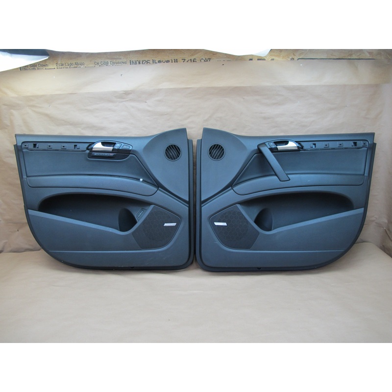 07-15 Audi 4L Q7 Set of 2 Front Left & Right Door Interior Trim Panel OEM