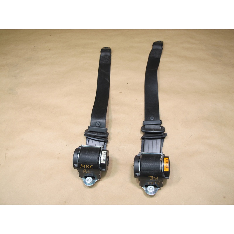 09-15 MINI COOPER S R57 REAR RIGHT & LEFT SIDE SEATBELT RETRACTOR SET OEM