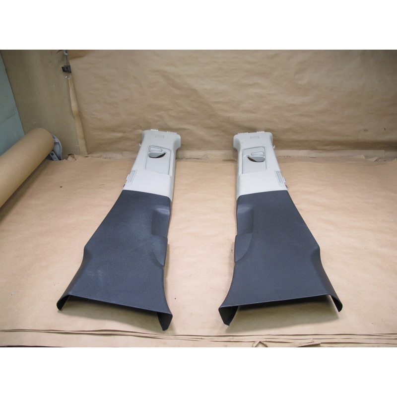 10-15 Audi Q7 4L Set of 2 Right & Left Upper & Lower B Pillar Trim Cover OEM