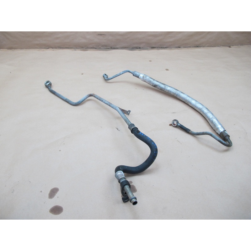 97-03 BMW E39 540i M62 Power Steering Return Hose Pipe Line Set of 2 OEM
