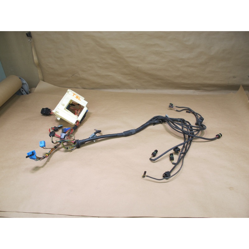 03-04 BMW E46 330Ci 325Ci ECU DME Fuse Bracket w SMG Transmission Wiring OEM
