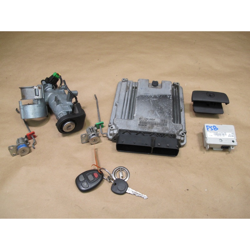 2007 Pontiac Solstice Engine ECU Anti Theft Immo Ignition Lock KEY Set OEM