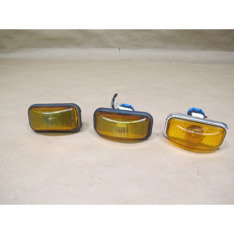 2003-2009 Hummer H2 Front Upper Clearance Marker Orange Light Lamp Set of 3