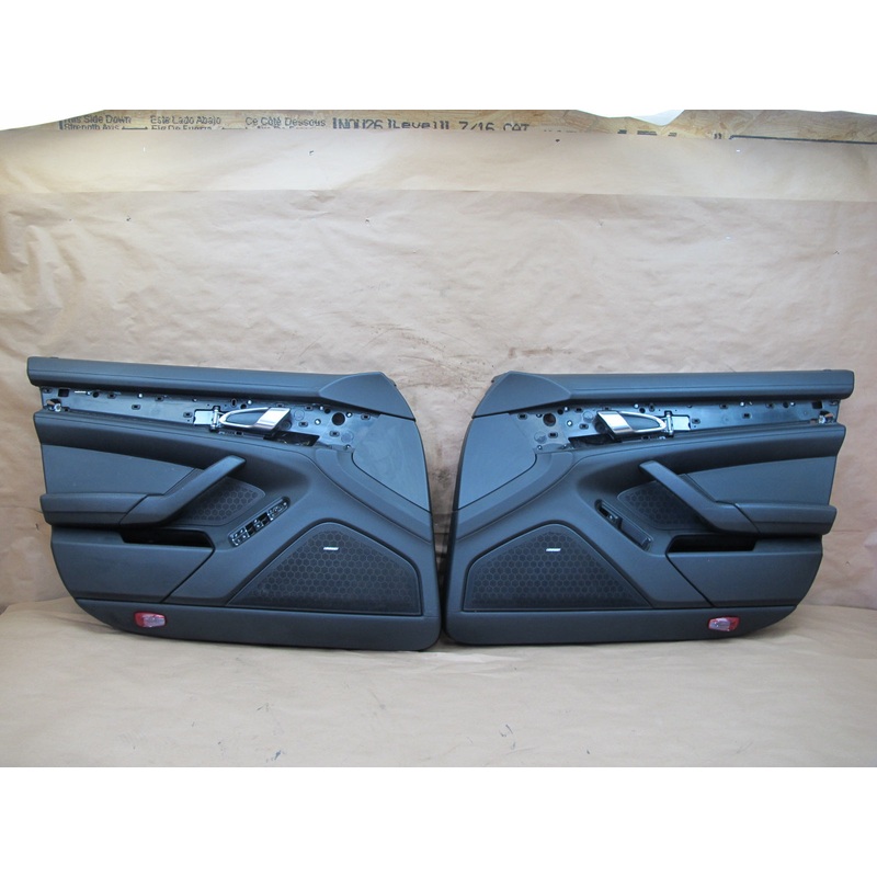 2010-2012 Porsche Panamera 970 Front Door Interior Trim Cover Panel Set of 2