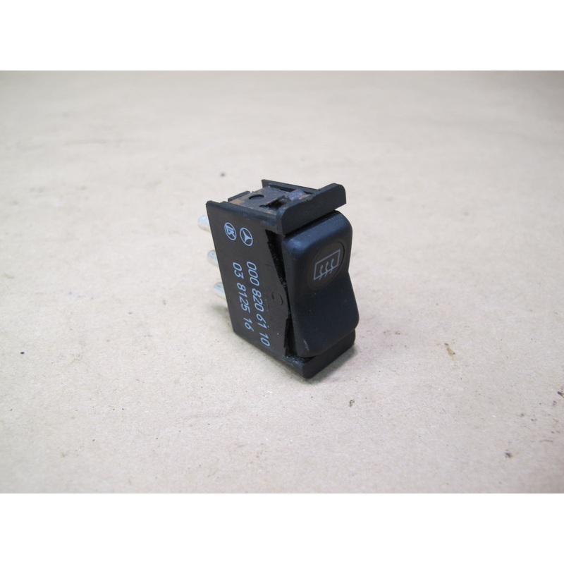 86-91 Mercedes W126 Rear Heated Window Defrost Button Switch 0008206110 OEM