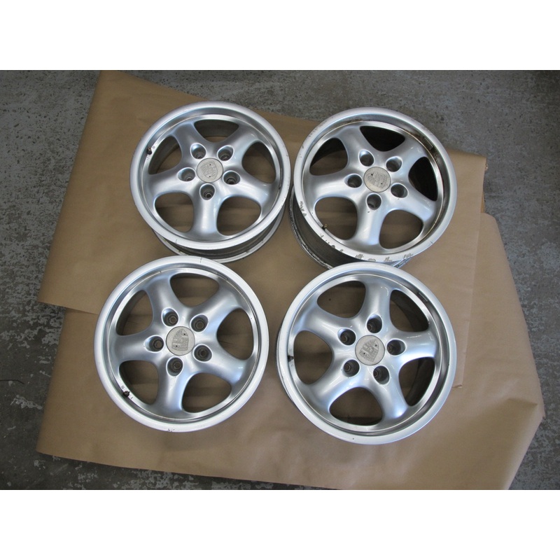 95-98 Porsche 911 Factory R17" 5 Spoke Alloy Wheel Rim 17X7J 17x9J ET55 OEM