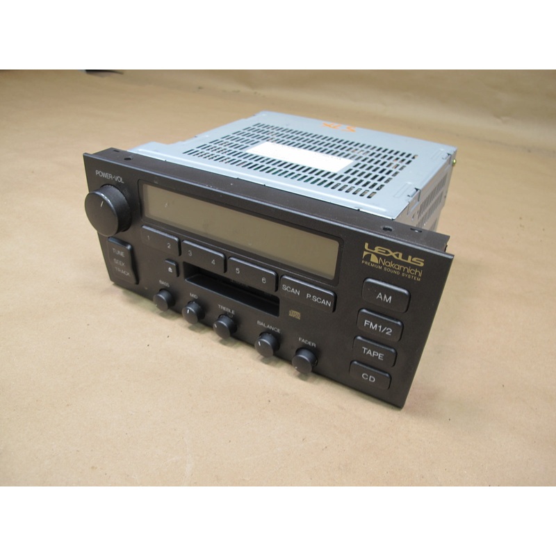 98-00 Lexus UCF20 LS400 Radio Stereo Cassette Player Head Unit 86120-50570 OEM
