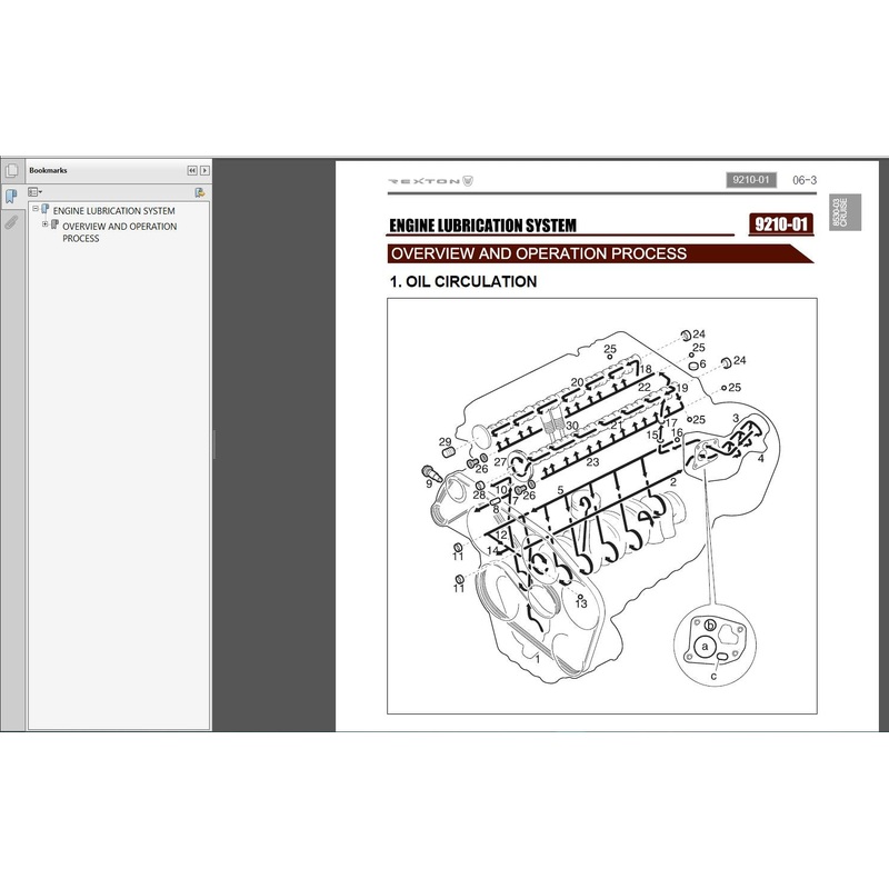 Ssangyong 2002-2012 Shop Manual  Electric Wiring Diagrams  Workshop Manual