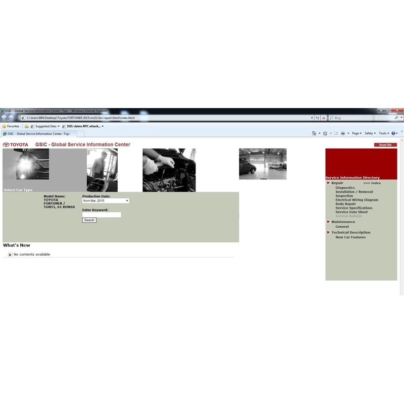 Toyota Fortuner GSIC Workshop Manual [TGN51, 61 KUN60]  Electrical Wiring Diagram