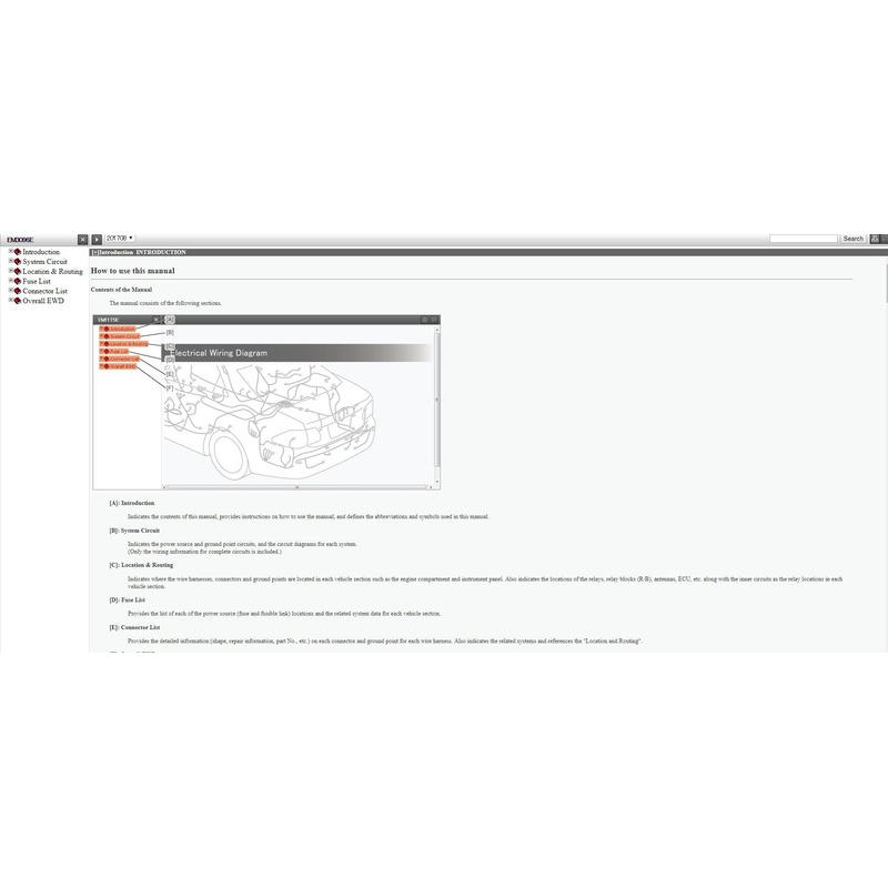 Toyota RAV4 GSIC Workshop Wiring Diagrams Service Manual  Repair Manual
