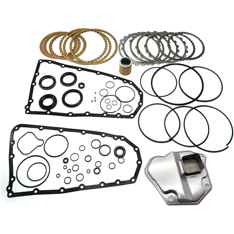 JF011E RE0F10A F1CJA CVT Automatic Transmission Rebuild Kit, Auto Master Rebuild Kit With Oil Filter Clutch Steel Plates for Nissan Altima Rogue Sentra Jeep Compass Citroen Dodge